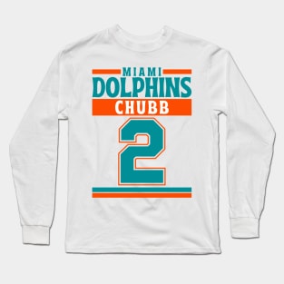 Miami Dolphins Chubb 2 Edition 3 Long Sleeve T-Shirt